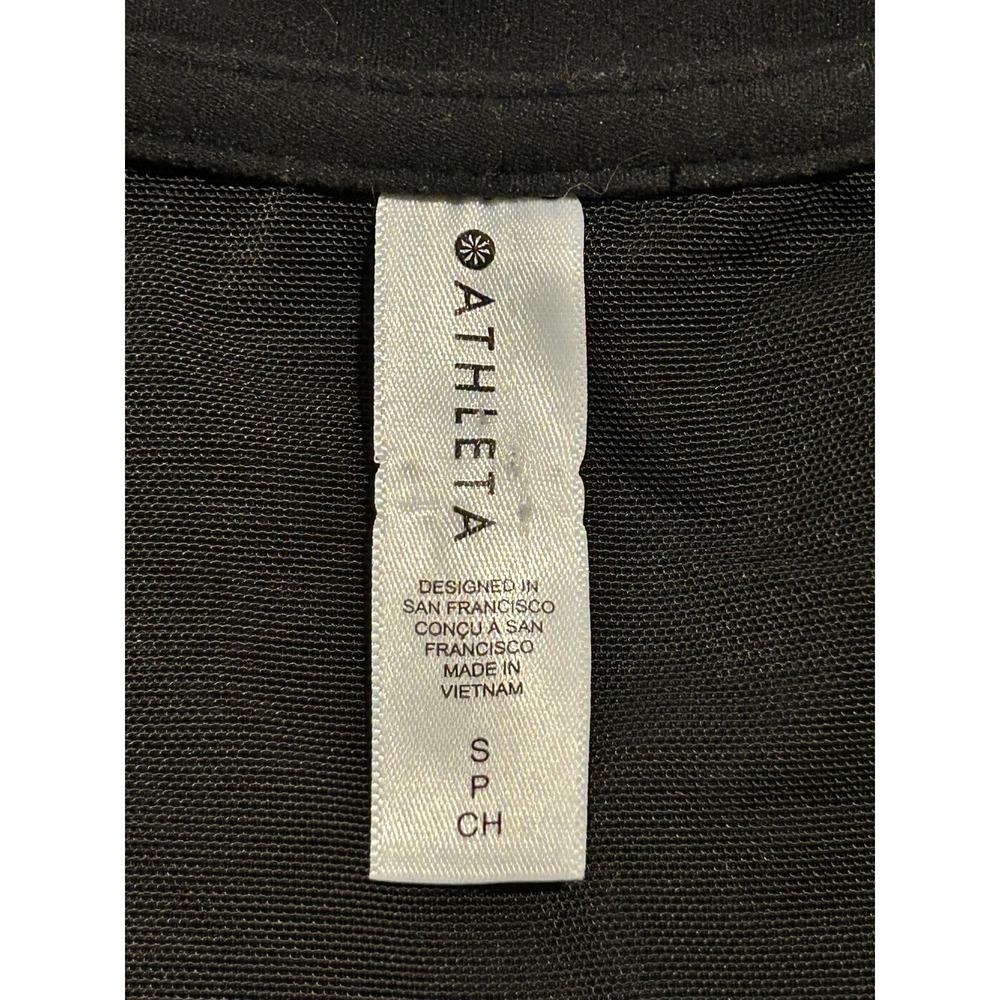 Athleta black lace tank top shirt women's small. E12 - Picture 4 of 4